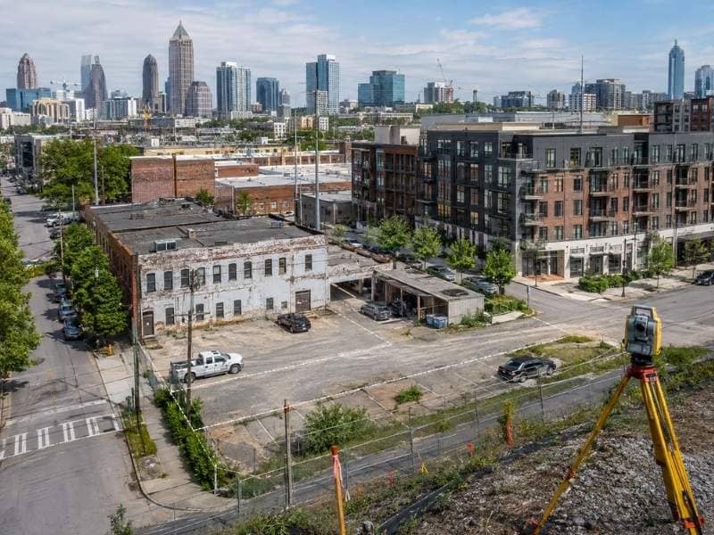 ALTA Survey of a major urban redevelopment site with multiple parcels in Atlanta Georgia